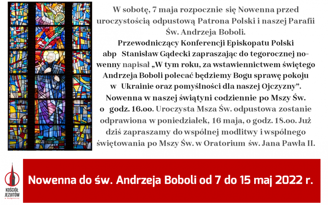 Nowenna do Andrzeja Boboli w Całej Polsce